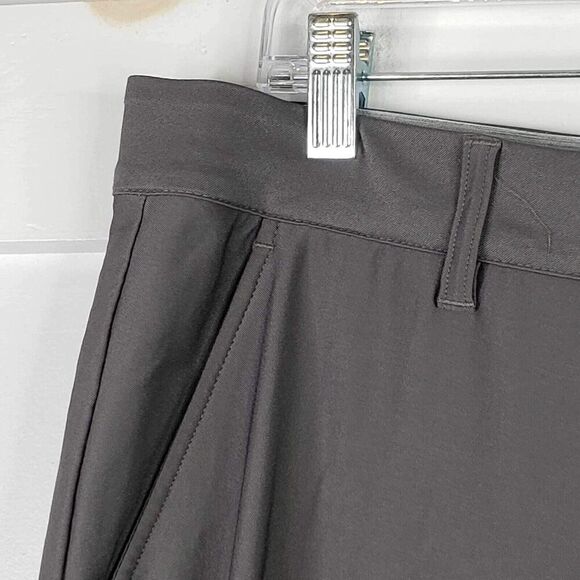 Adidas Golf Pants Chino Straight Flat Front Men’s Size 35x30 Gray Performance - Picture 4 of 10